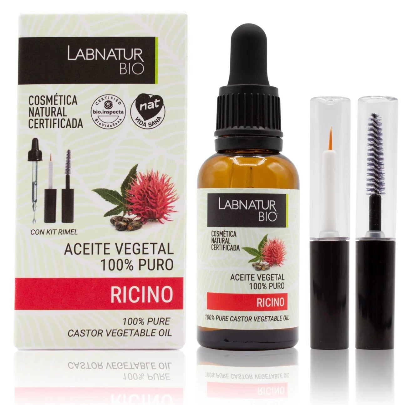 Aceite Ricino 100% Puro + Kit Rimel 30ml Labnatur Bio
