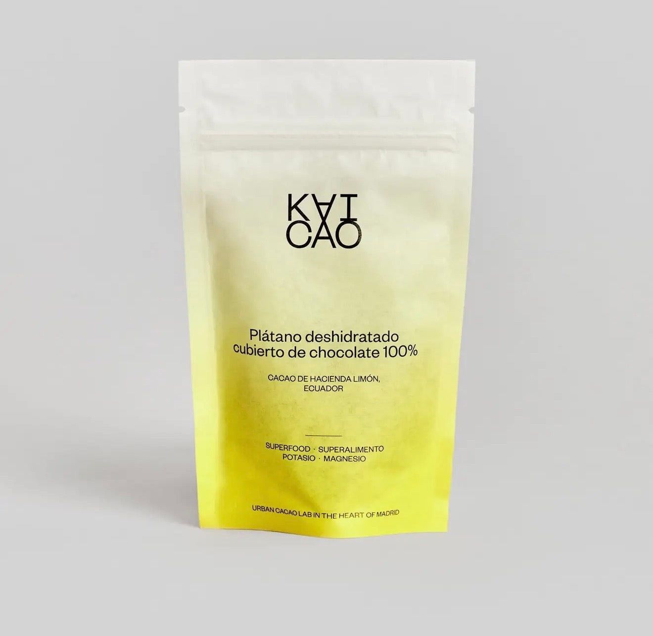 Plátano deshidratado cubierto de chocolate 100%