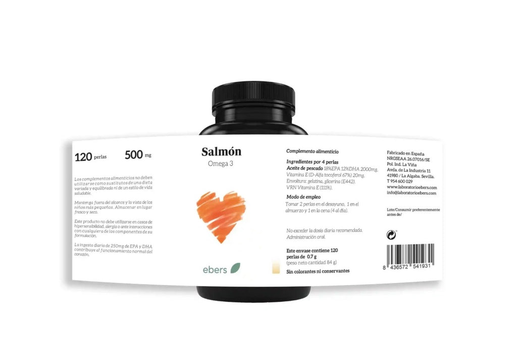 Salmón (Omega 3) 500 mg – 120 perlas