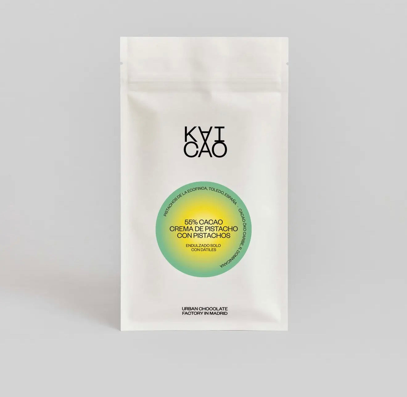 55% Cacao, Crema De Pistachio, Pistachios y Sal