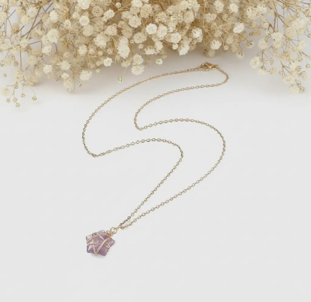 Collar Piedra Amatista - Intuición