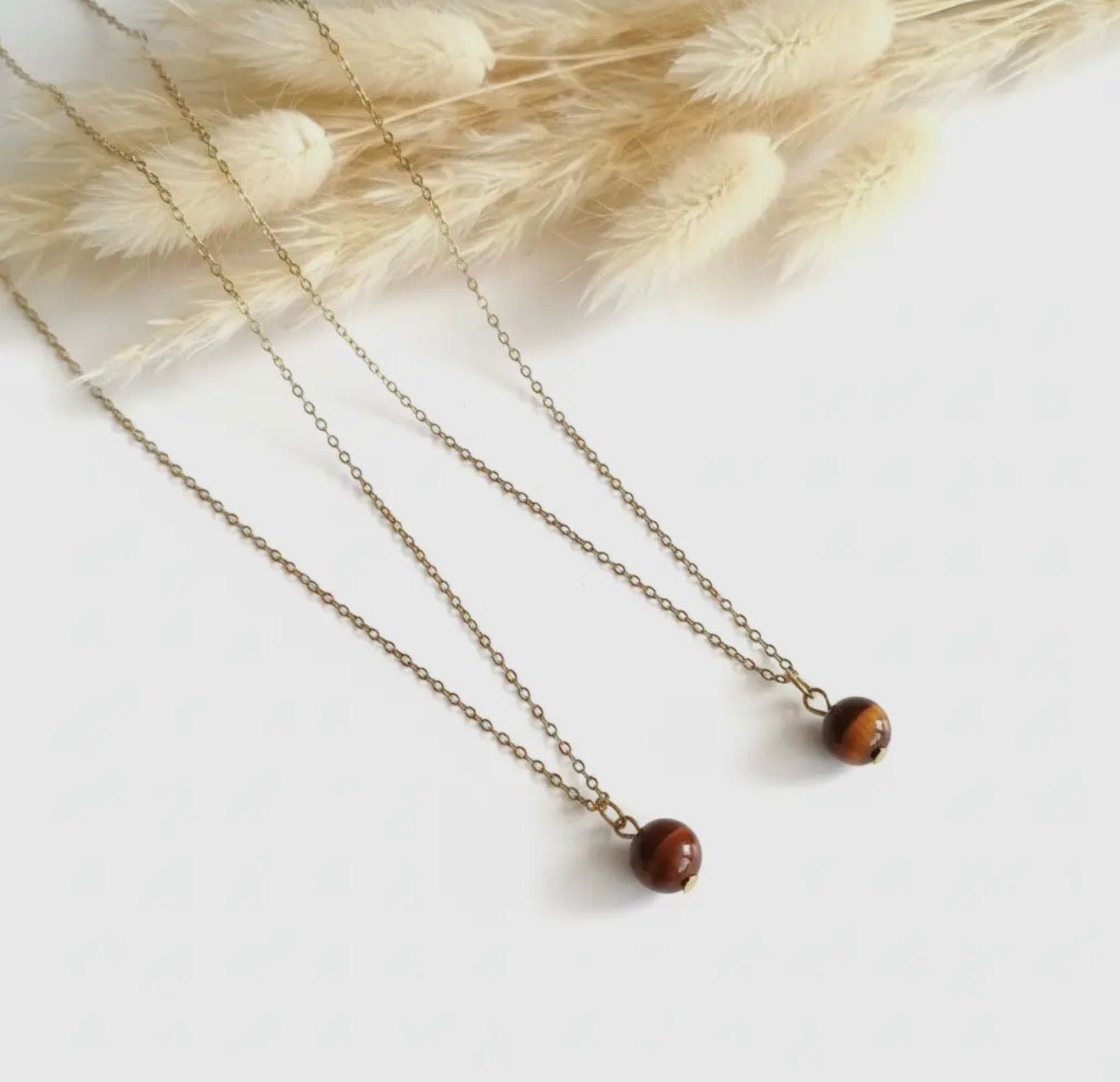 Collar Piedra Ojo de Tigre - Protección